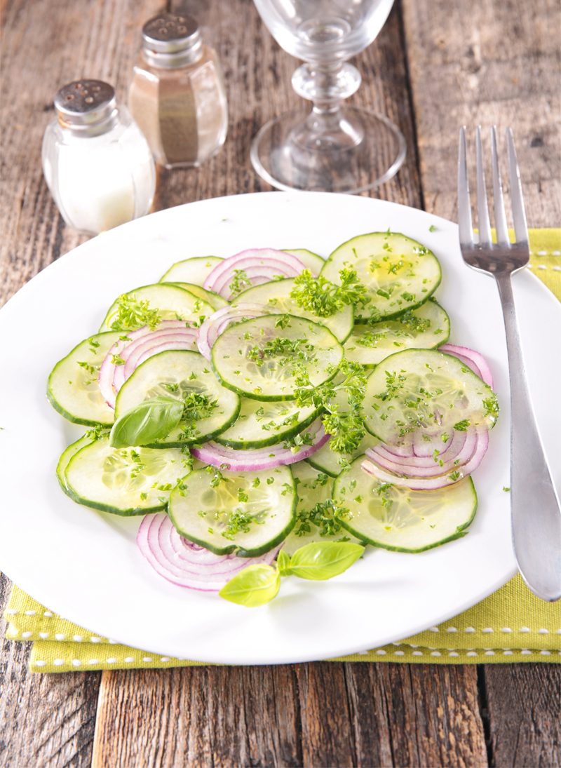 Cucumber Salad with Apple Cider Vinegar